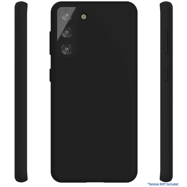 Samsung Galaxy S21 FE 5G Compatible Case Cover Liquid Silicone -Black